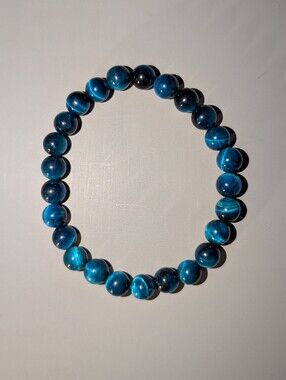 Blue Tigers Eye Stretch Bracelet